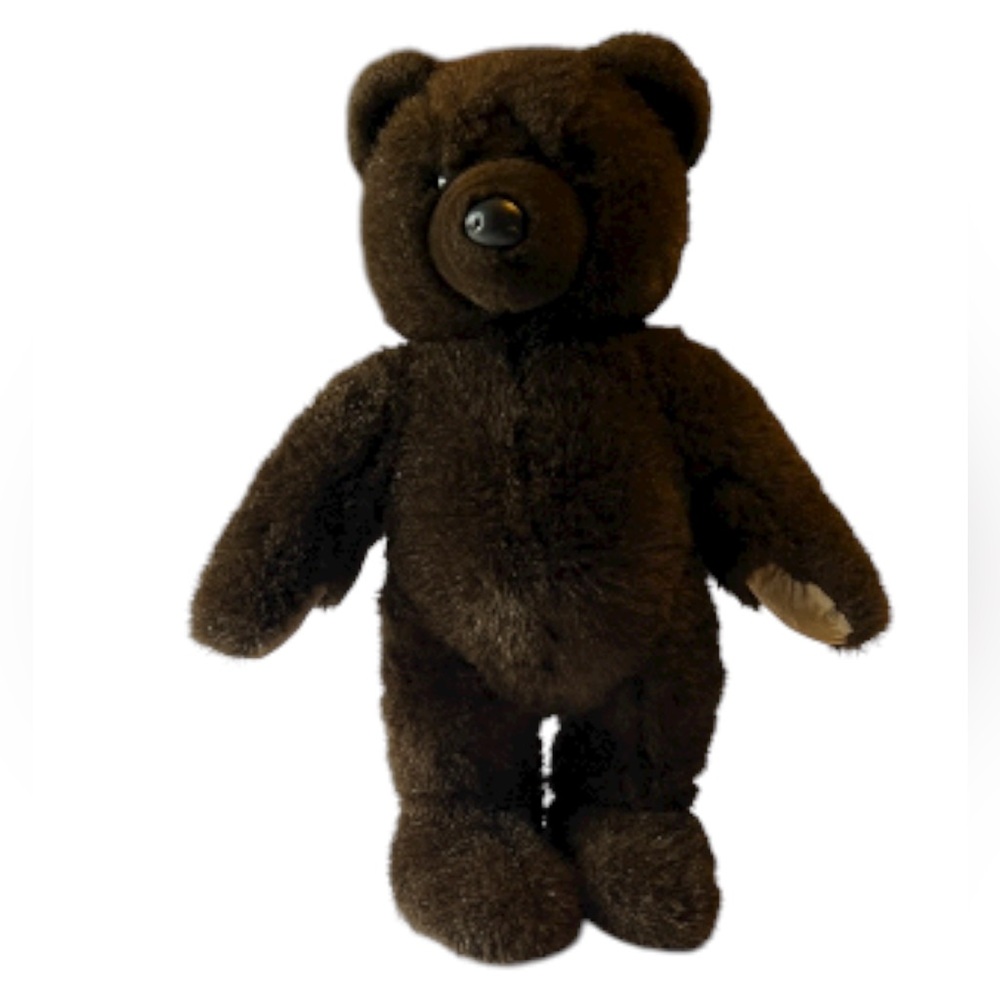 L.L. Bean Vintage Plush Brown Teddy Bear 17” tall EUC Standing Stuffed Animal